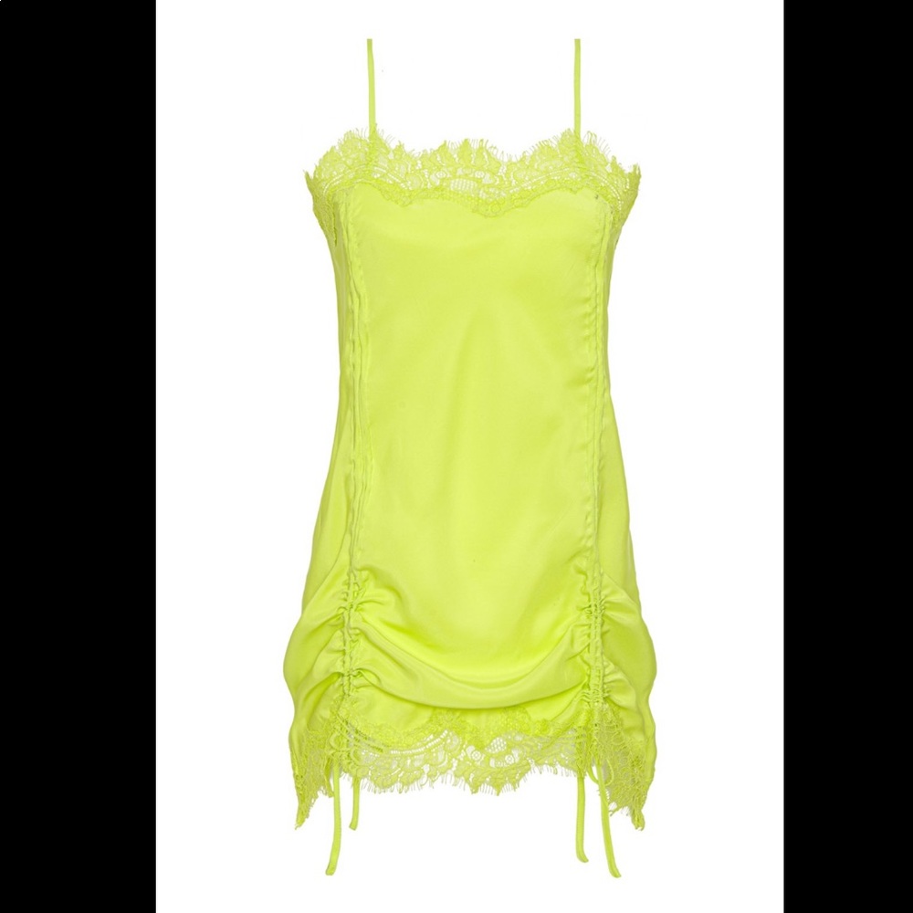 Gold Hawk ruched coco silk lace tunic
